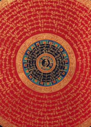 Quality Mantra Mandala | Tibetan Wall Decoration painting