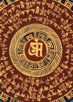 Gold Mantra Mandala | Mandala Thanka