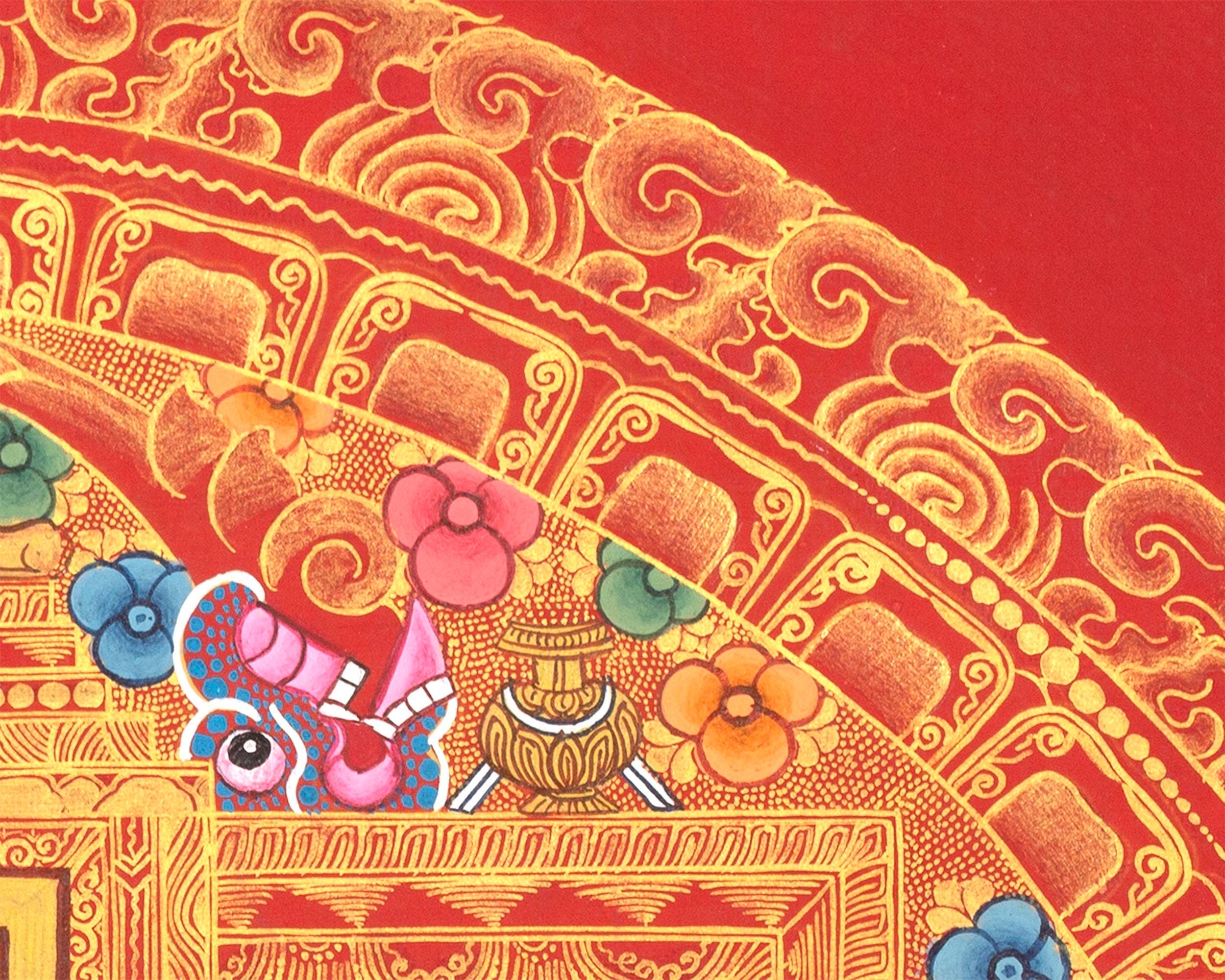 Shakyamuni Buddha Mandala |  Tibetan Thangka Painting