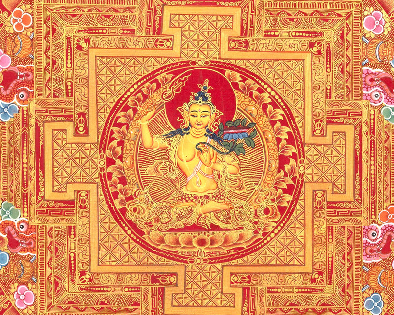 Manjushree Mandala |  Traditional Bodhisattva Thangka