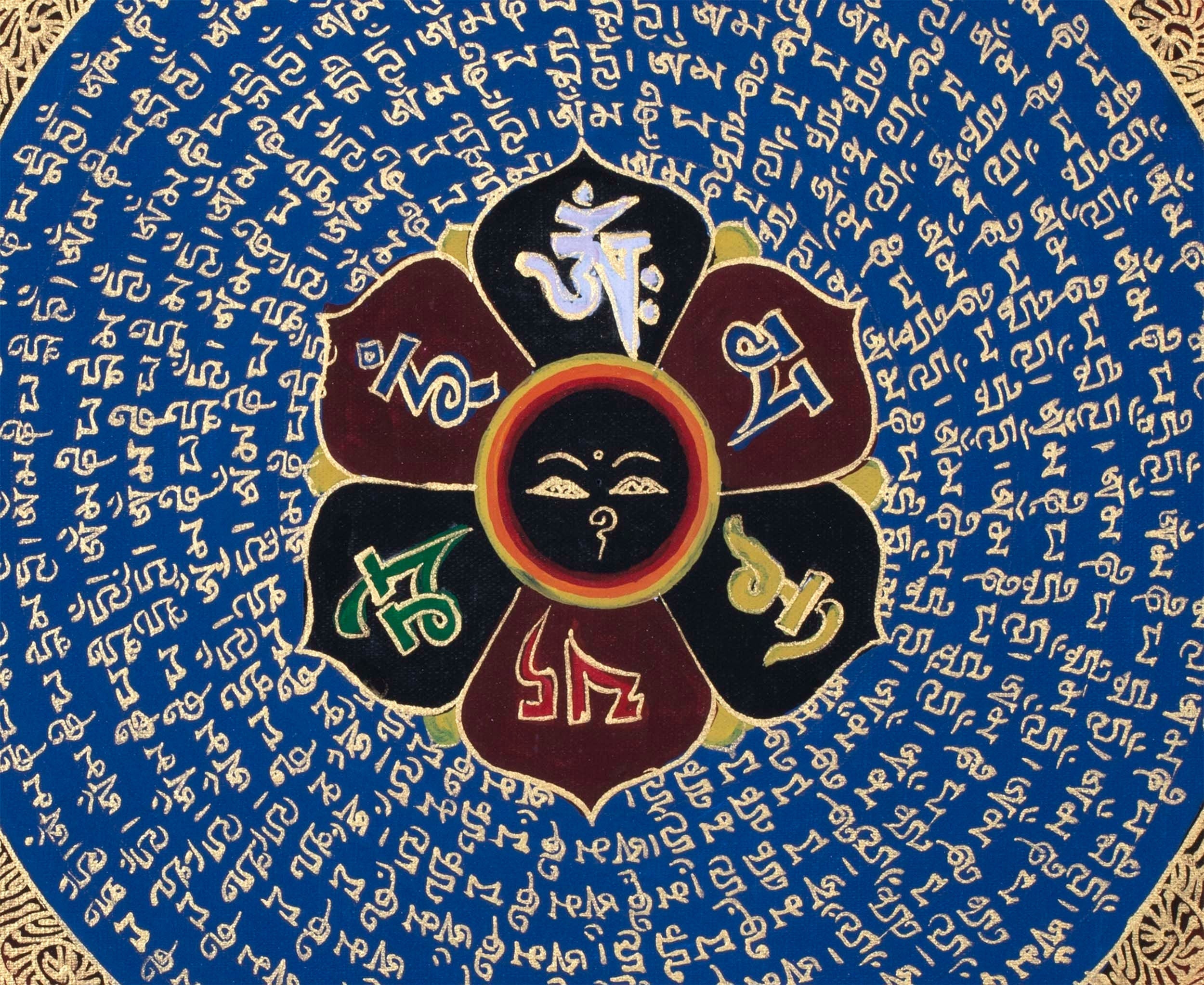 Tibetan Mantra Mandala  | Tibetan Art
