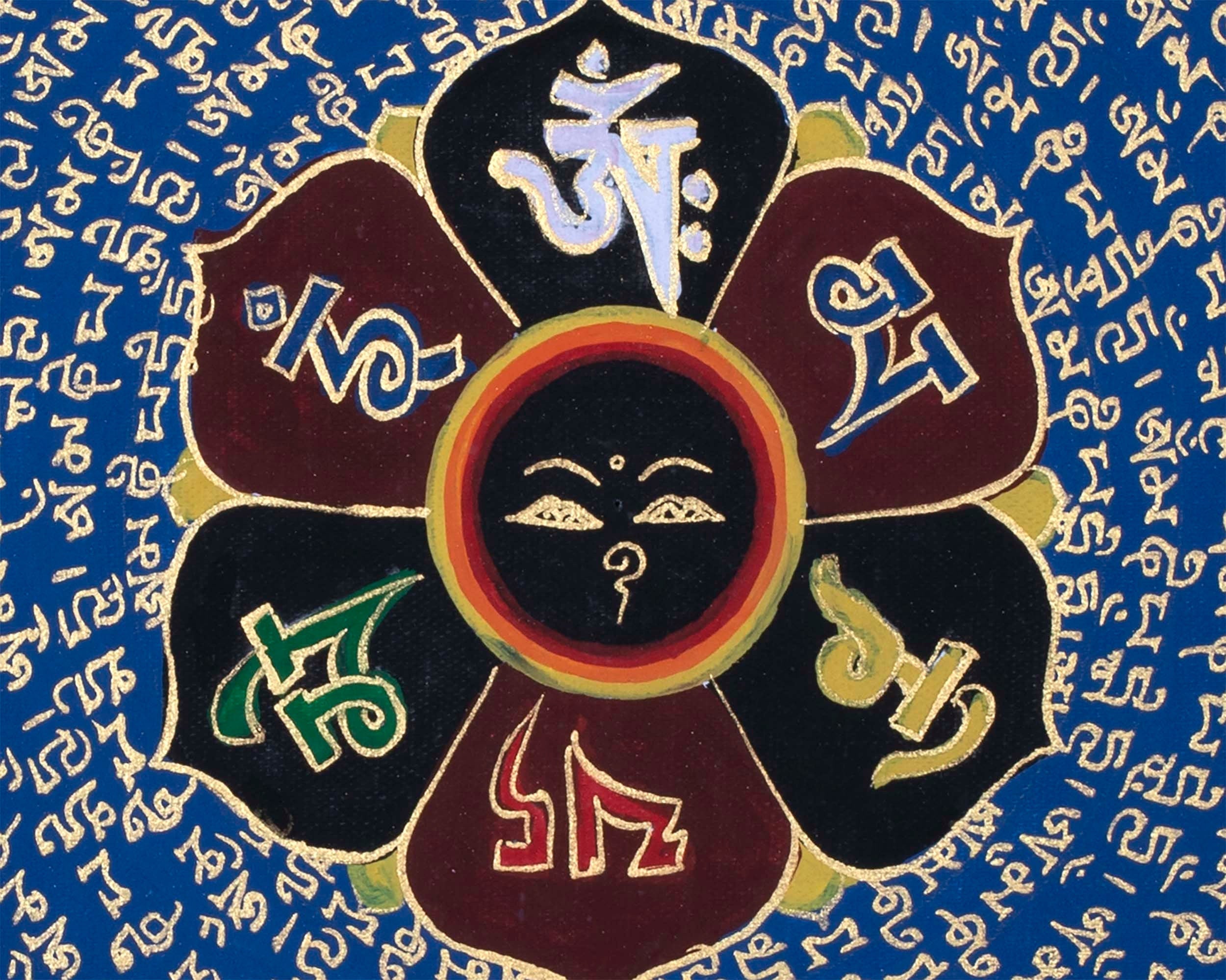 Tibetan Mantra Mandala  | Tibetan Art