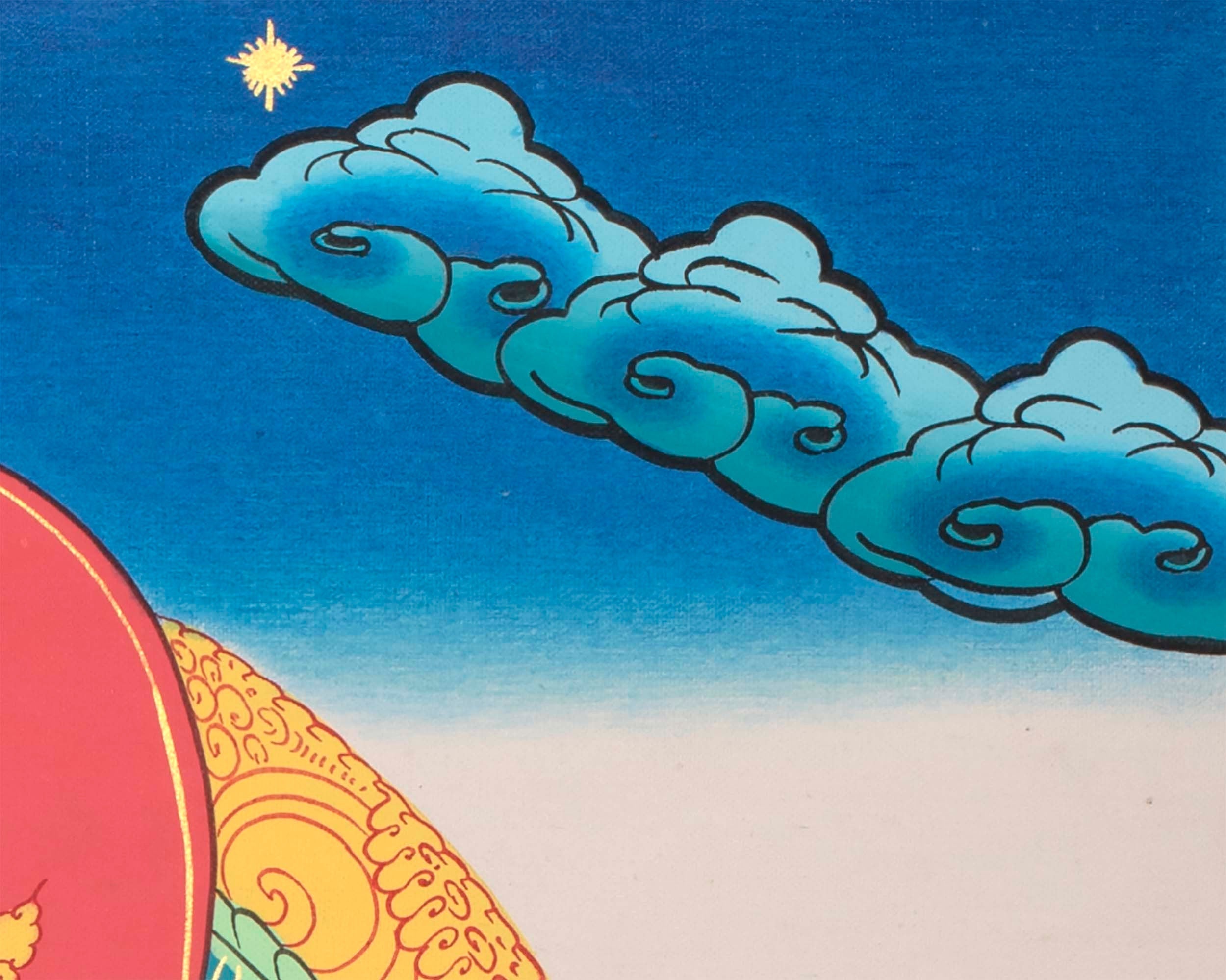 Avalokiteshvara Chenrezig Thangka | Bodhisattva Tibetan Art | Wall Hanging Decor