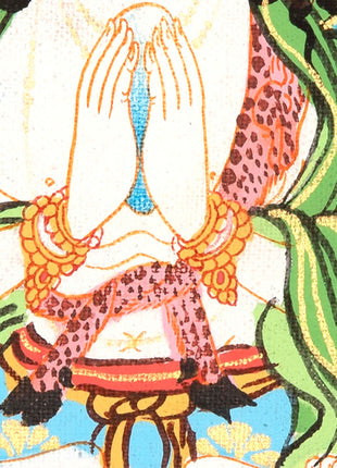 Chenrezig Thangka | Sacred Thangka Painting for Meditation and Good Luck