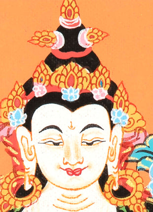 Chenrezig Thangka | Sacred Thangka Painting for Meditation and Good Luck