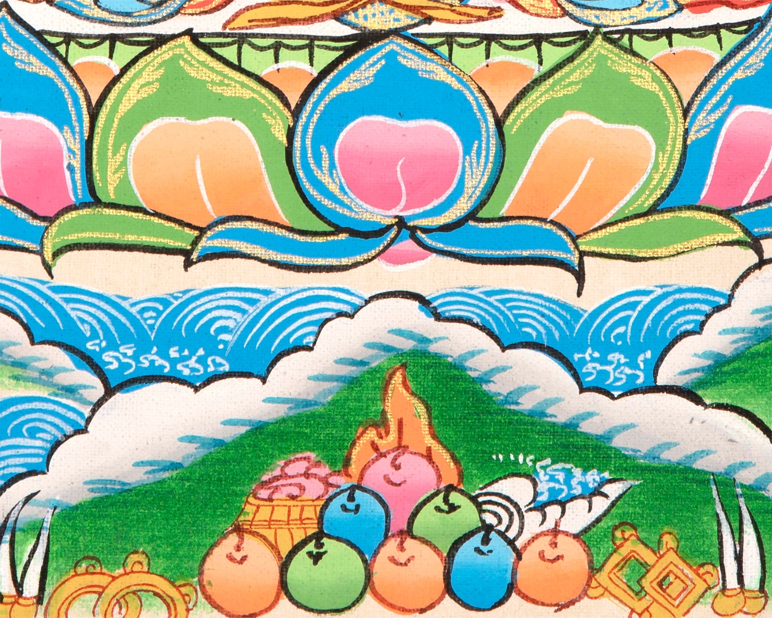 Chenrezig Thangka | Sacred Thangka Painting for Meditation and Good Luck