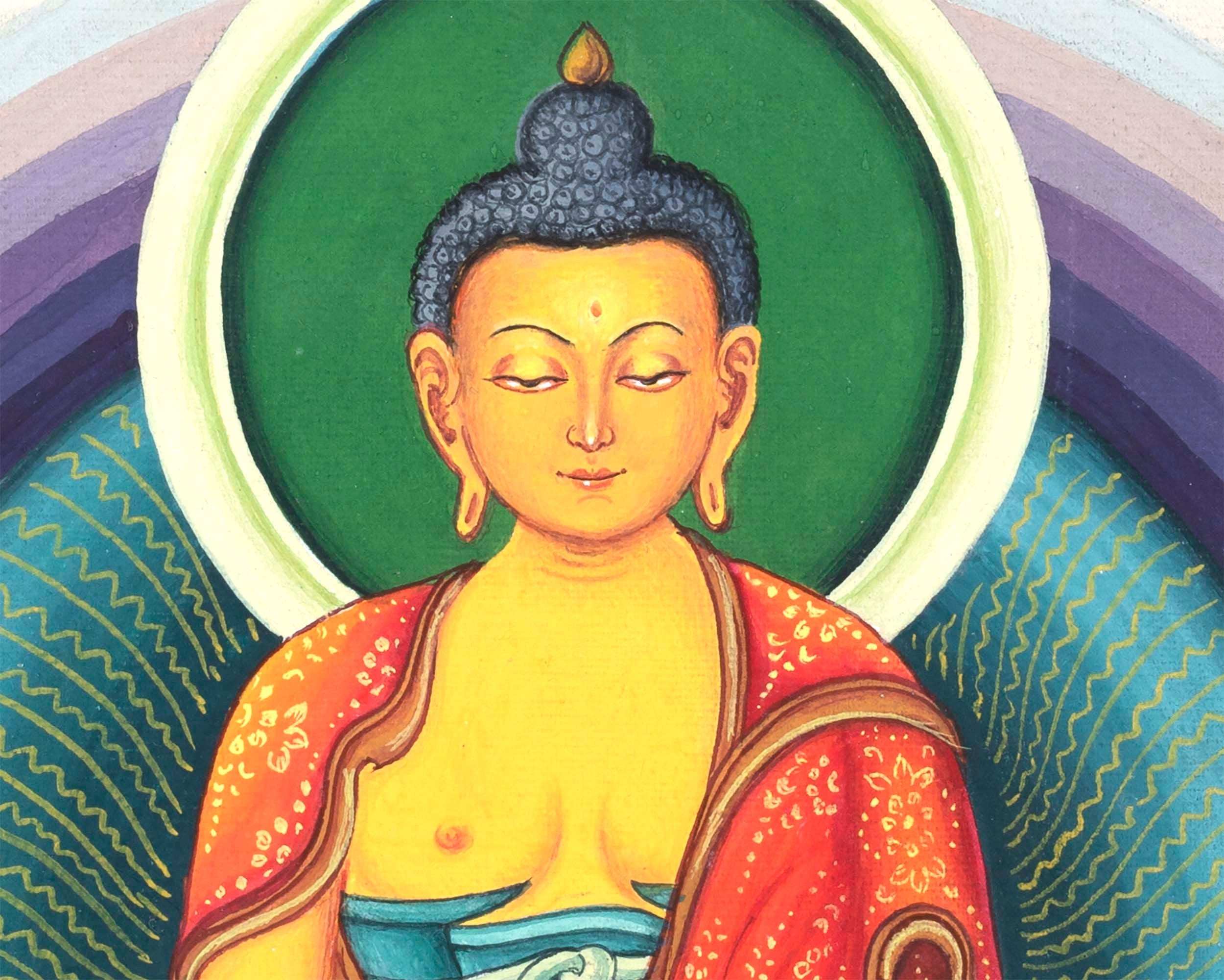 Shakyamuni Buddha Mandala  | Newari Art Style