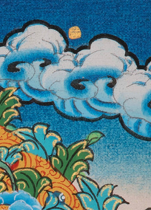 Vintage White Tara Thangka | Tibetan Wall Hanging