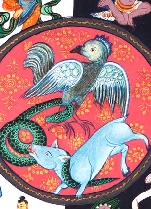 Buddhist Bhavachakra Thangka | Wheel Of Life | Handpainted Buddhist Art