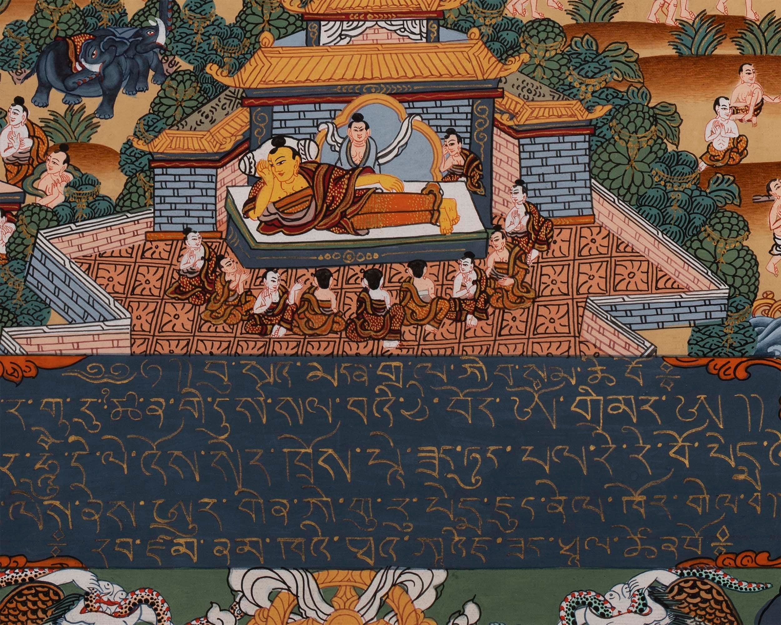 Masterpiece Art of Shakyamuni Gautama Buddha | Original Hand-Painted Tibetan Thangka