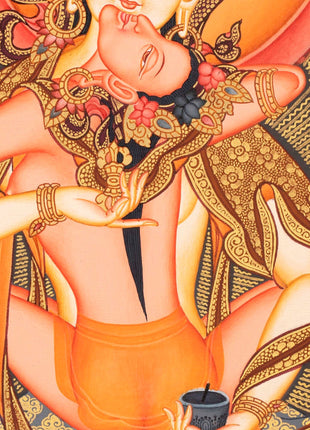 Vajrasattva Yab Yum | Traditionally Hand-Painted
