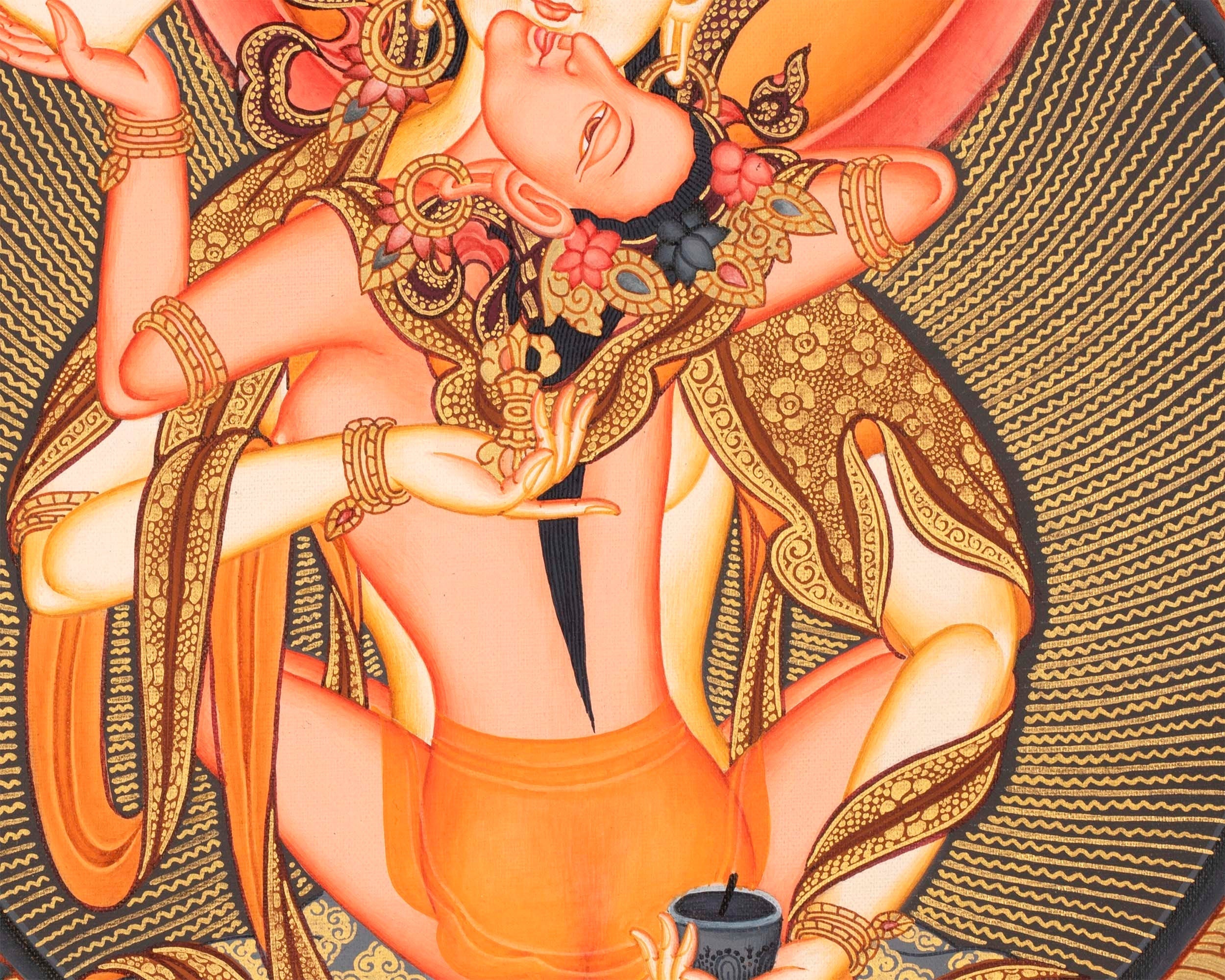 Vajrasattva Yab Yum | Traditionally Hand-Painted