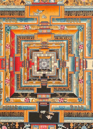 Kalachakra Mandala Thangka | Buddhist Home Decor