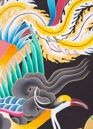 Palden Lhamo Original Hand-Painted Buddhist Thangka |  Wall Decoration Painting