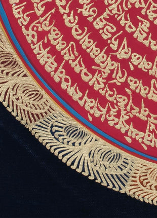 Precious Stone Mandala Thangka | Buddhist Handpainted Art | Wall Decoration Painting