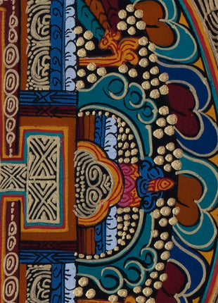 Aum Mandala Thangka | Wall Hanging Yoga Meditation Canvas Art