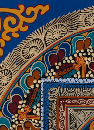 Aum Mandala Thangka | Wall Hanging Yoga Meditation Canvas Art