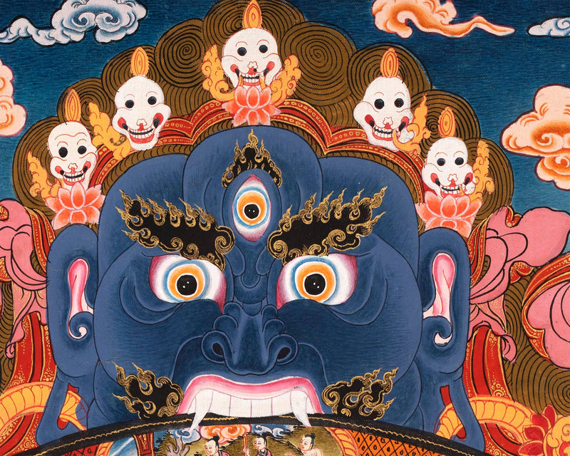 Wheel Of Life Thangka | Hand Painted Thangka for Yoga And Meditation