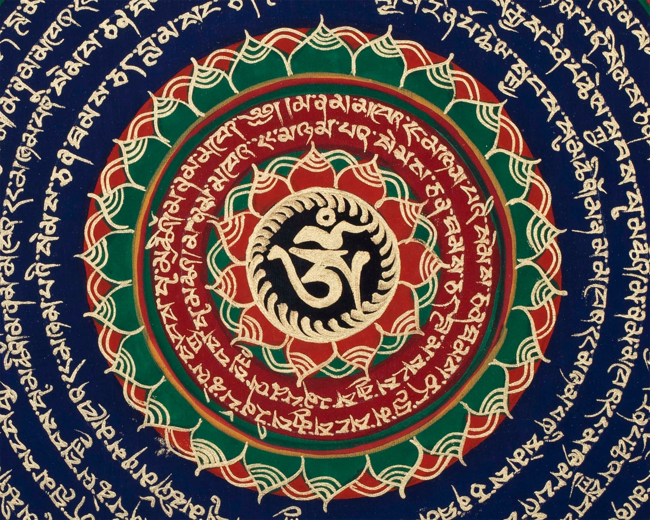 Round Mandala Thangka | Wall Decoration Painting