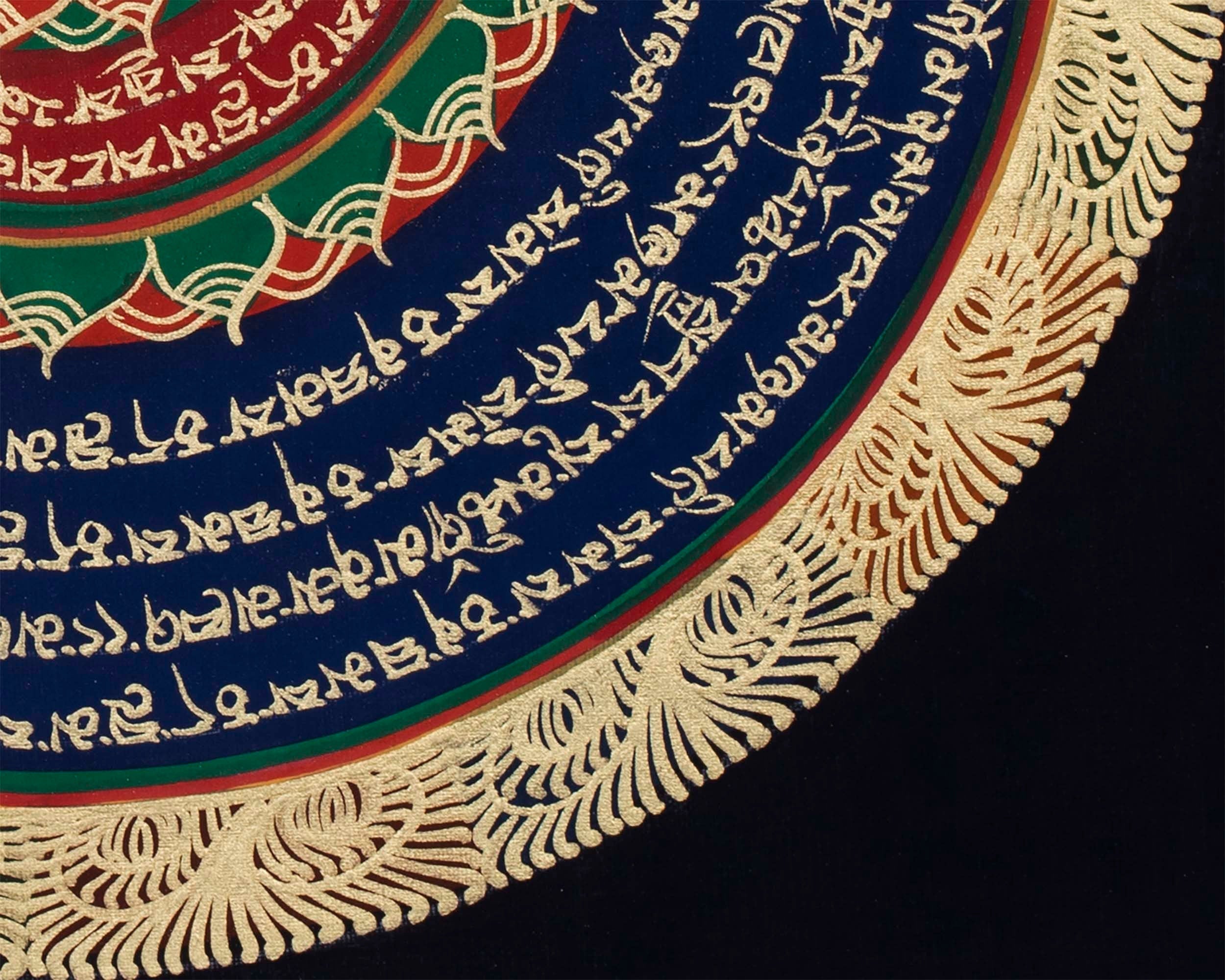 Round Mandala Thangka | Wall Decoration Painting