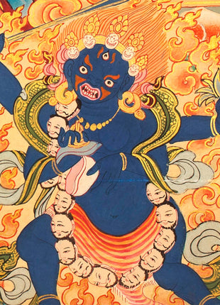 Buddhist Goddess Green Tara Thangka | Tibetan Traditional Art | Religious Wall Decoration