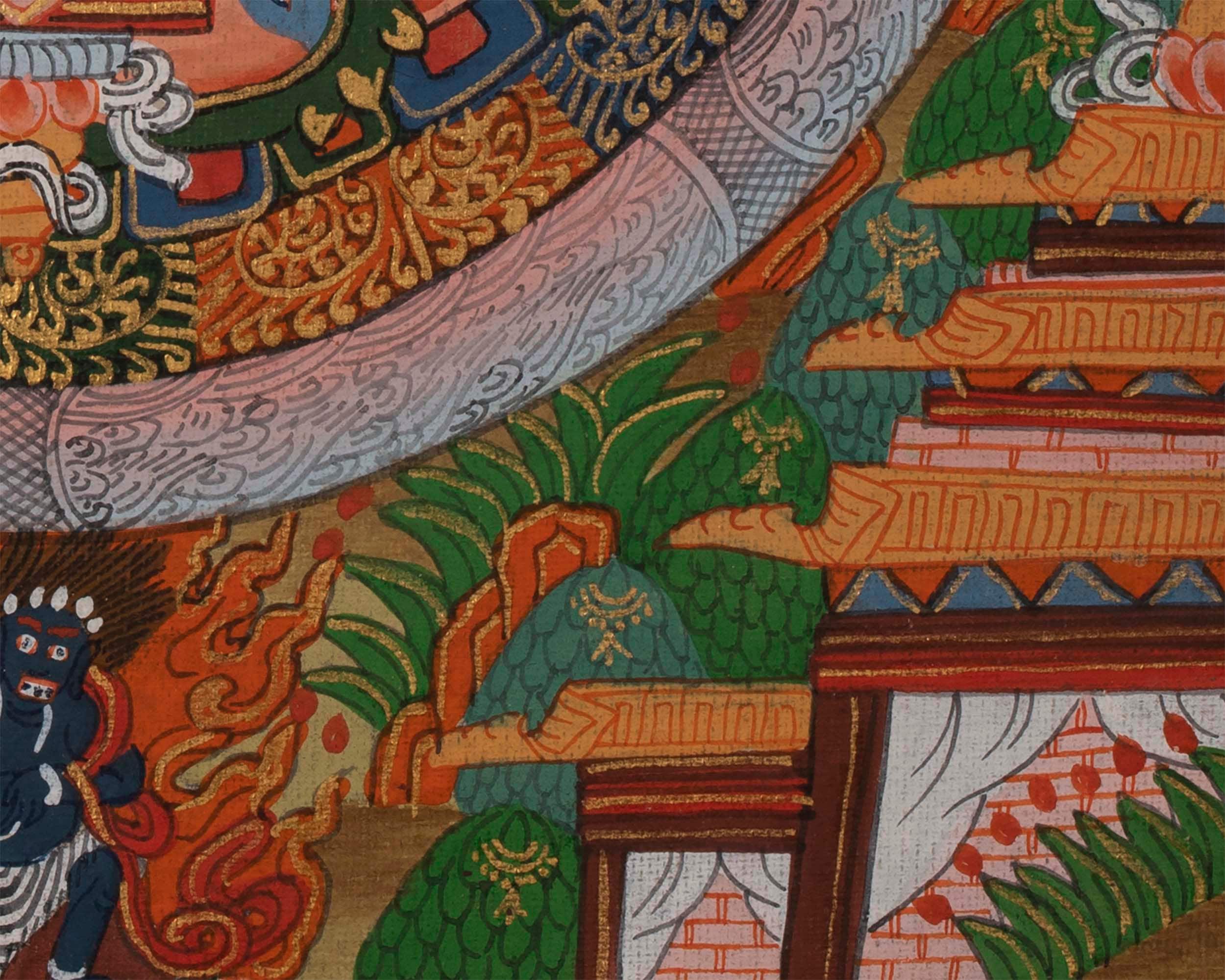 Unique Buddha Mandala with Bodhisattvas | Wall decoration