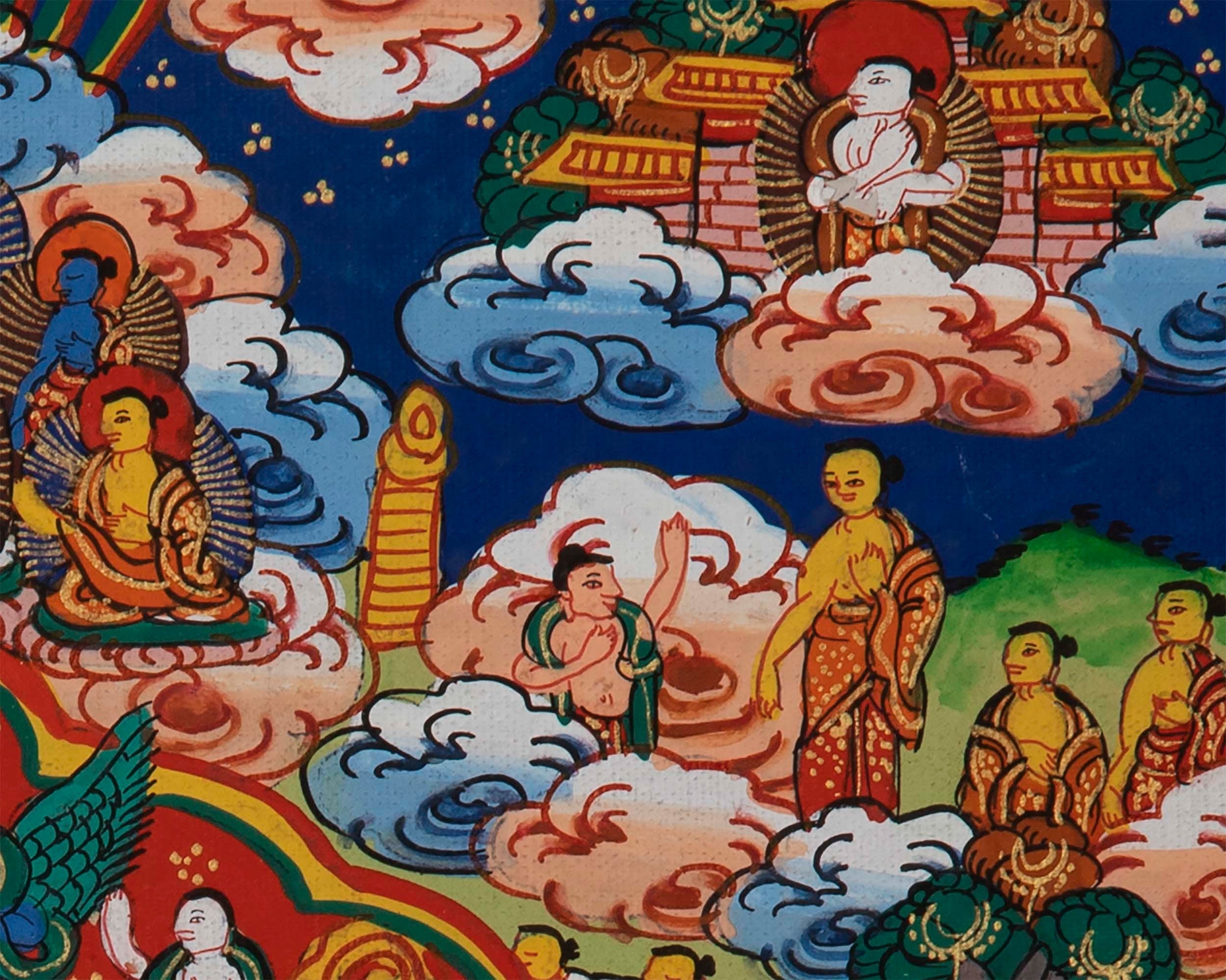 Life Story of The Tathagata | Shakyamuni Buddha Thangka