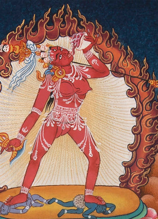 Tsongkhapa , Chengresig And Medicine Buddha Thangka Painting | Vajrayogini , Vajrasattva Yabyum , Manjushri , Green Tara | Horizontal Shaped