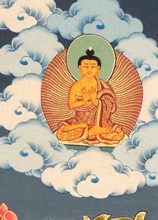 Tibetan Wheel Of Life Bhavachakra | Traditional Hand Painted Thangka