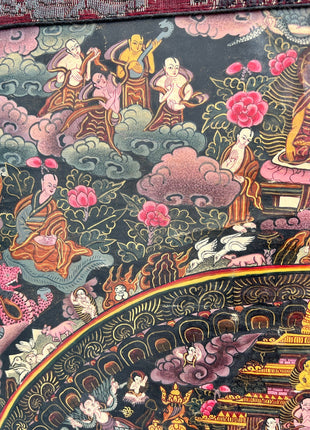 Heruka Mahakala Mandala | Old Tibetan Thangka