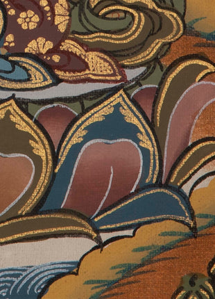 Tibetan Chengrezig Thangka | Original Wall Hanging Hand Paint