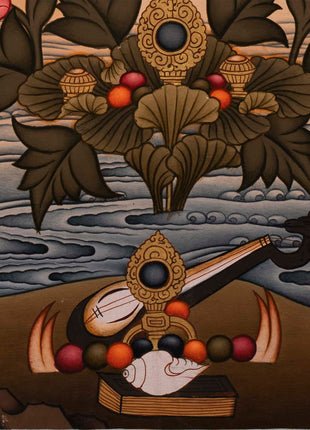 White Tara Painting | Traditional Religious Wall Decor