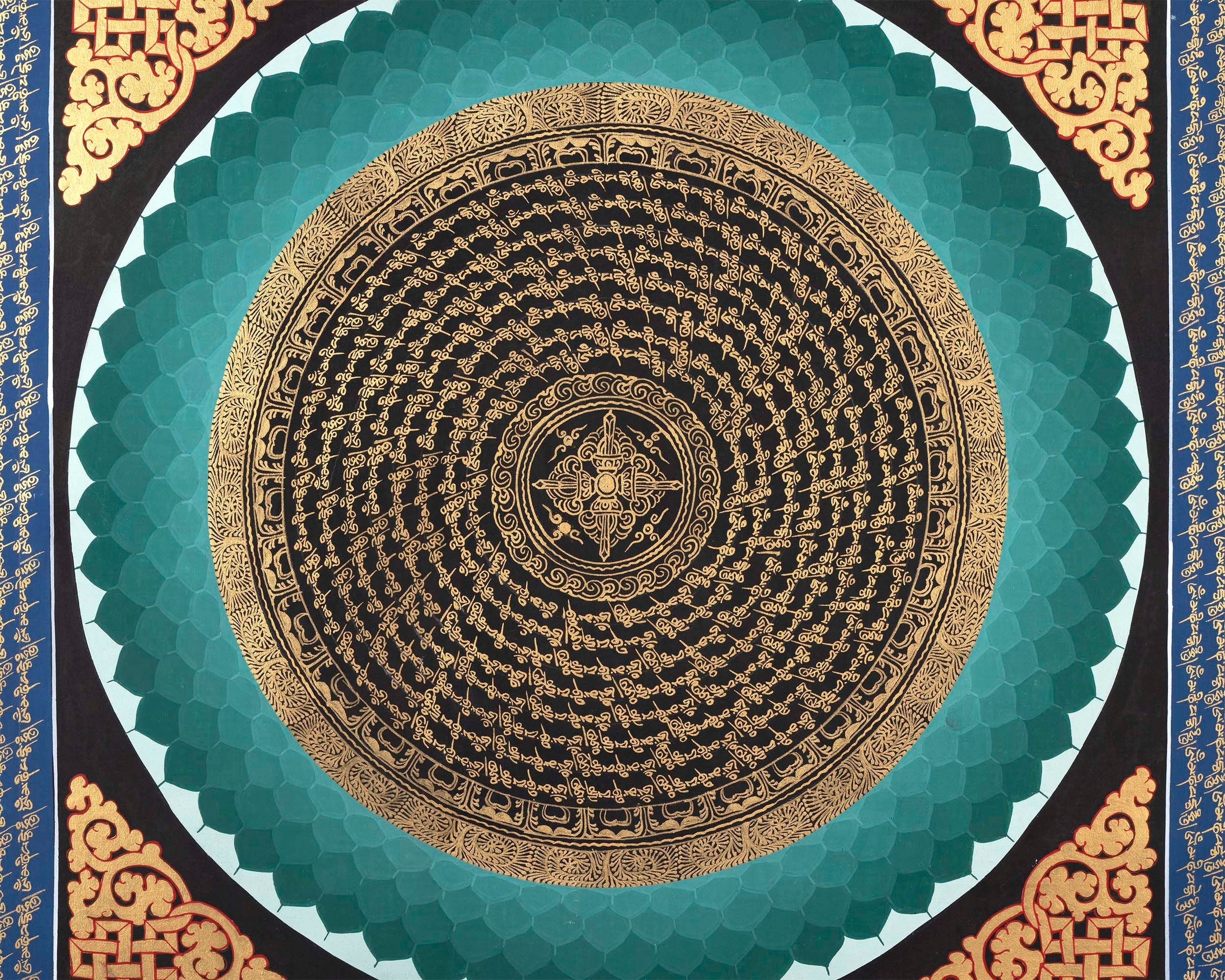 MANTRA MANDALA THANGKA  |  Tibetan Thangka