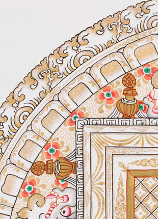 Medicine Buddha Painting |  Meditation Canvas Art Mandala