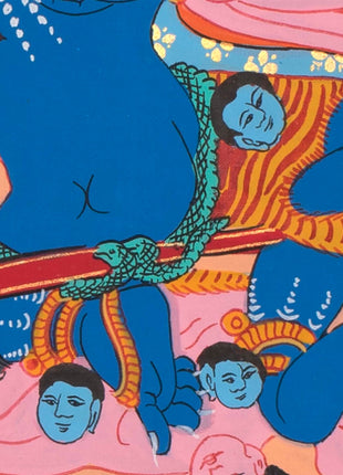 Goddess Palden Lhamo Thangka | Feminist Deity Vajrayana | Wall Decor