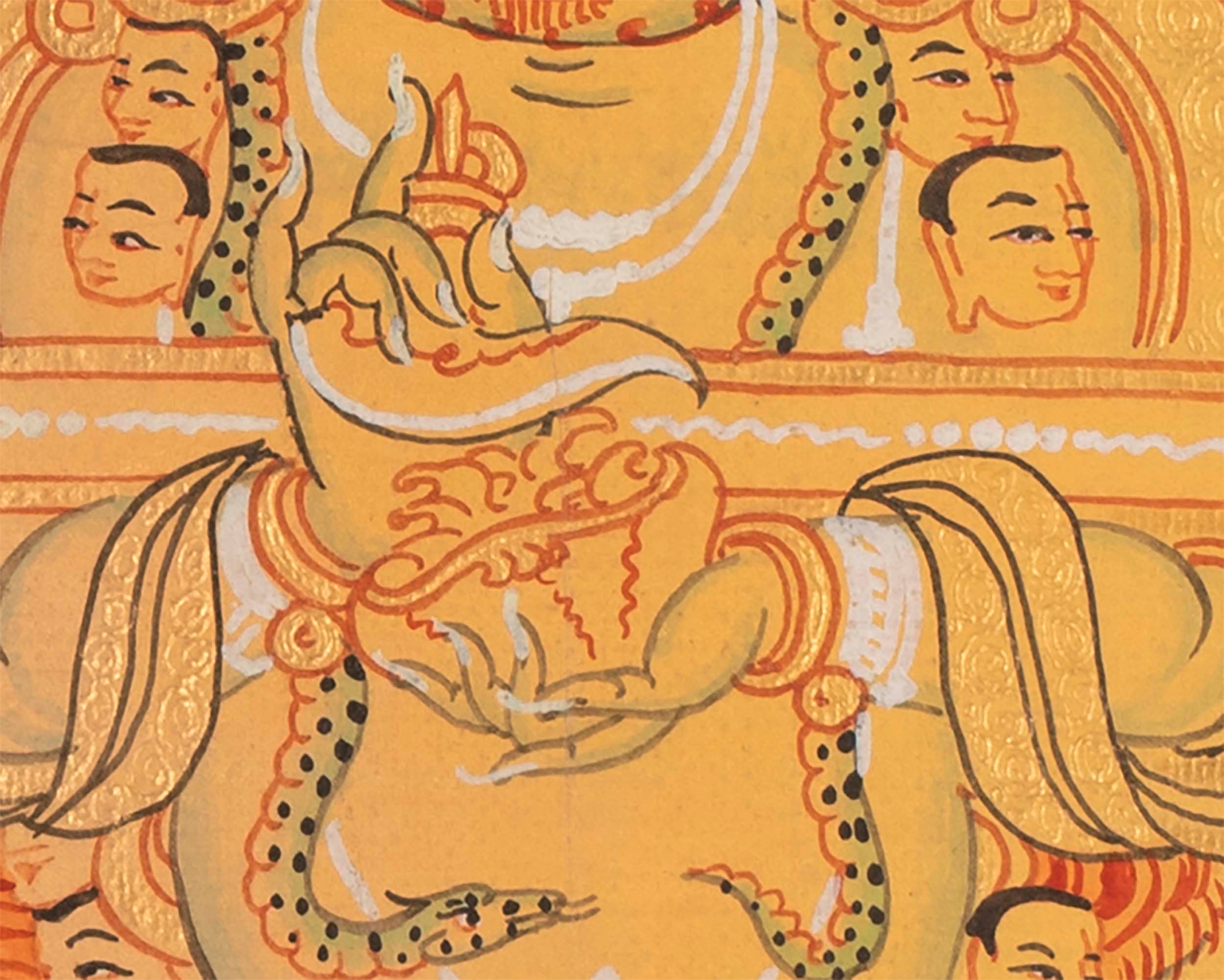 Two Armed Mahakala Thangka Painting | Sakya Mahakala art