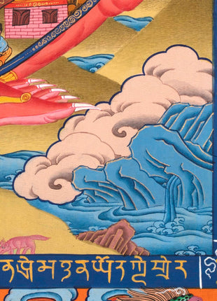 Bhavachakra Thangka | Original Hand painted Wheel of Life Mandala