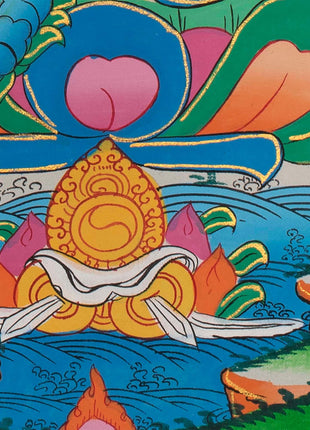 Green Tara | Tibetan Thangka Painting | Wall Decoration