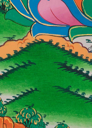 Green Tara | Tibetan Thangka Painting | Wall Decoration