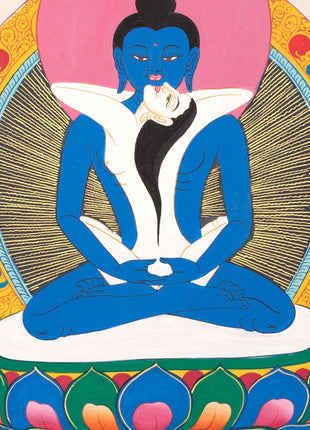 Samantabhadra Buddha | Wall Hanging Yoga Meditation Canvas Art