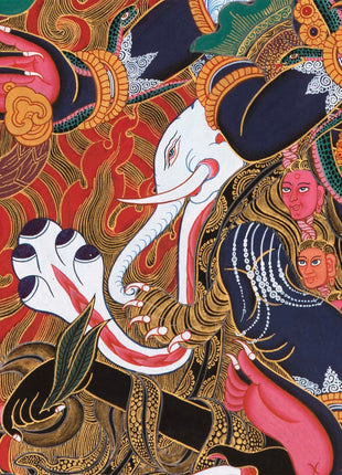 6 Armed Dharmapala Mahakala |  Spiritual Art for Altar space