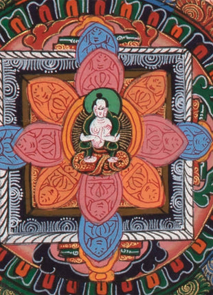 Buddha Mandala Thangka | Traditional Mandala | Religious Mandala wall painting | Small Sized Fine Mandala For Decoration and Shrine