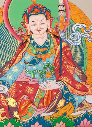 Guru Rinpoche Thangka | Greatest Tantric Master