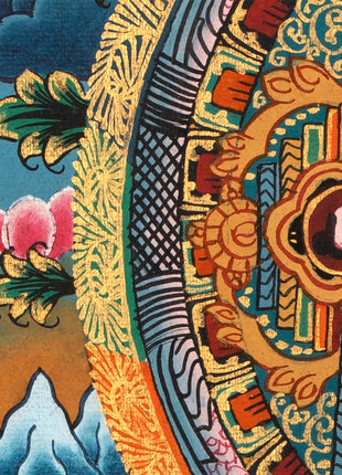 Tibetan Buddha Mandala  | Spiritual Mandala Wall Art