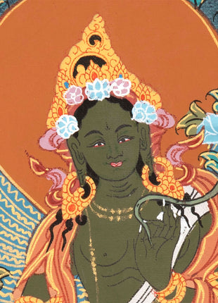 Green Tara  Thangka | Wall Decoration Painting