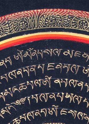 Om Mandala Thangka | Spiritual Wall Art For Meditation | Small Size Wall Decor