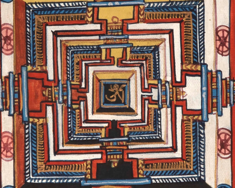 Fine Quality Kalachakra Mandala Thangka Painting | Rare Tibetan thangka
