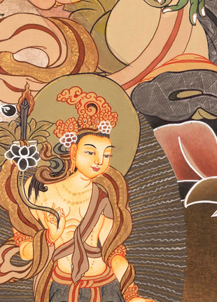 Green Tara Liberation Mother Thangka | Wall Hanging For Peace