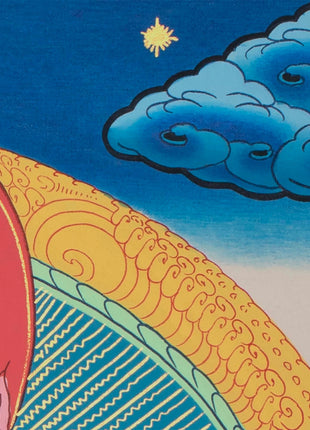 Tibetan Kubera Thangka | Dzambala Thangka Art | Original Hand Painted Wall Decor
