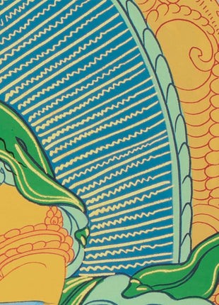 Tibetan Kubera Thangka | Dzambala Thangka Art | Original Hand Painted Wall Decor